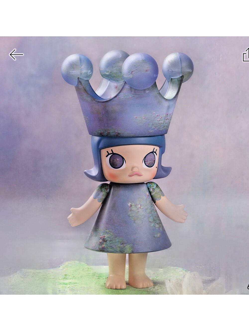 MEGA ROYAL MOLLY 400% Monet-Les Nymphéas POP MART (USA) New Open Box
